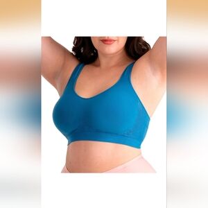 Shapermint Wireless Seamless Bra – Atlantic Blue Size XL– EUC